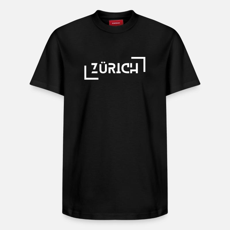 Zurich - T-shirt unisexe décontracté en coton Supima – de SPREAD - noir