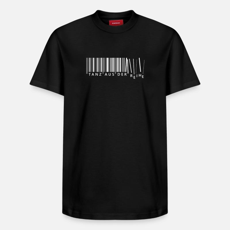 Tanz aus der Reihe Barcode - Relaxed Unisex Supima Cotton T-Shirt – von SPREAD - Schwarz