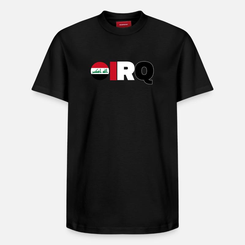 Irak - T-shirt unisexe décontracté en coton Supima – de SPREAD - noir