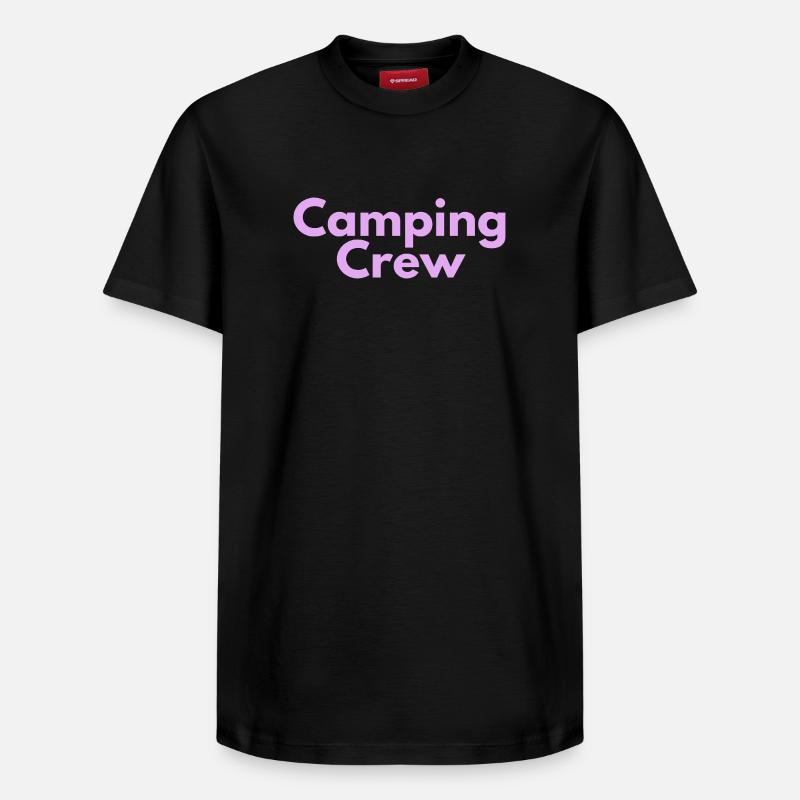 Équipe de camping - T-shirt unisexe décontracté en coton Supima – de SPREAD - noir