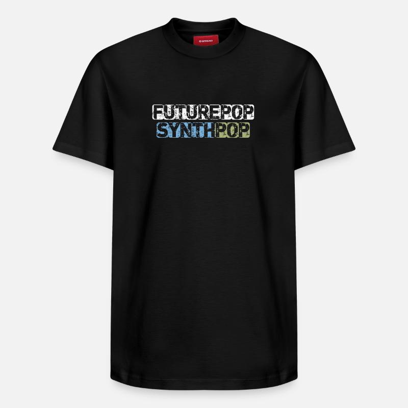 Futurepop Synthpop - T-shirt unisexe décontracté en coton Supima – de SPREAD - noir