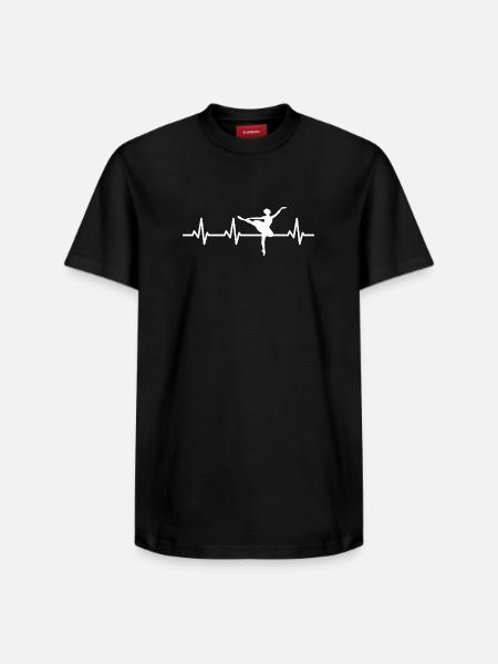 Ballettmädchen Herzklopfen - Relaxed Unisex Supima Cotton T-Shirt – von SPREAD - Schwarz