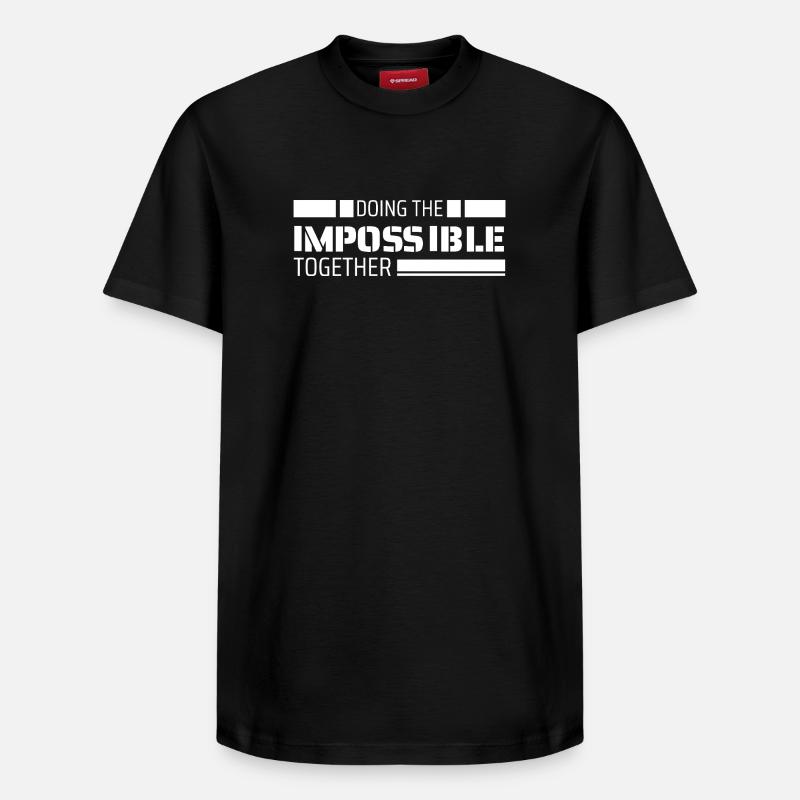Réaliser l’impossible ensemble - T-shirt unisexe décontracté en coton Supima – de SPREAD - noir