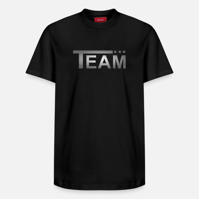 Équipe Stars Grey - T-shirt unisexe décontracté en coton Supima – de SPREAD - noir