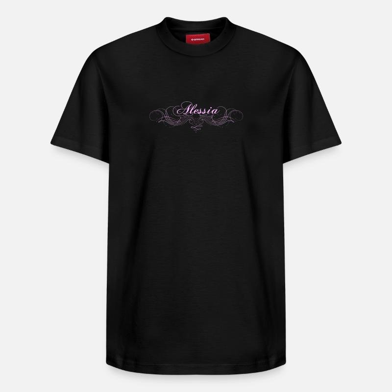 Alessia - T-shirt unisexe décontracté en coton Supima – de SPREAD - noir