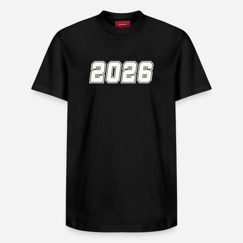 2026  - Relaxed Unisex Supima Cotton T-Shirt – von SPREAD - Schwarz