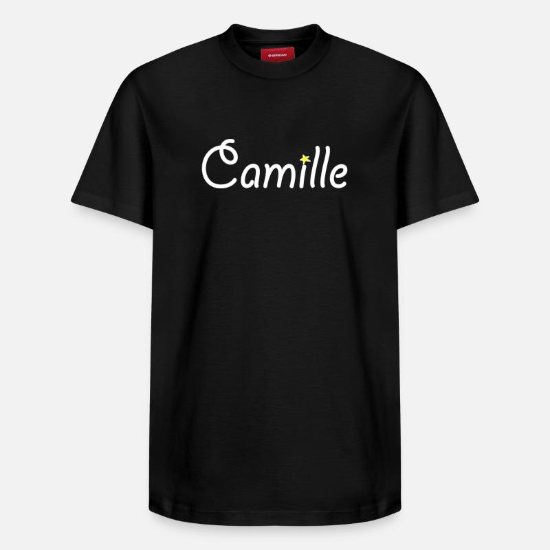 Camille - T-shirt unisexe décontracté en coton Supima – de SPREAD - noir