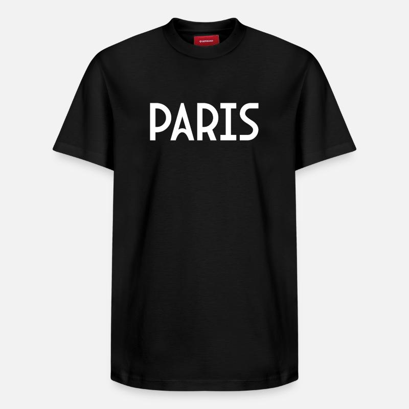 Paris - T-shirt unisexe décontracté en coton Supima – de SPREAD - noir