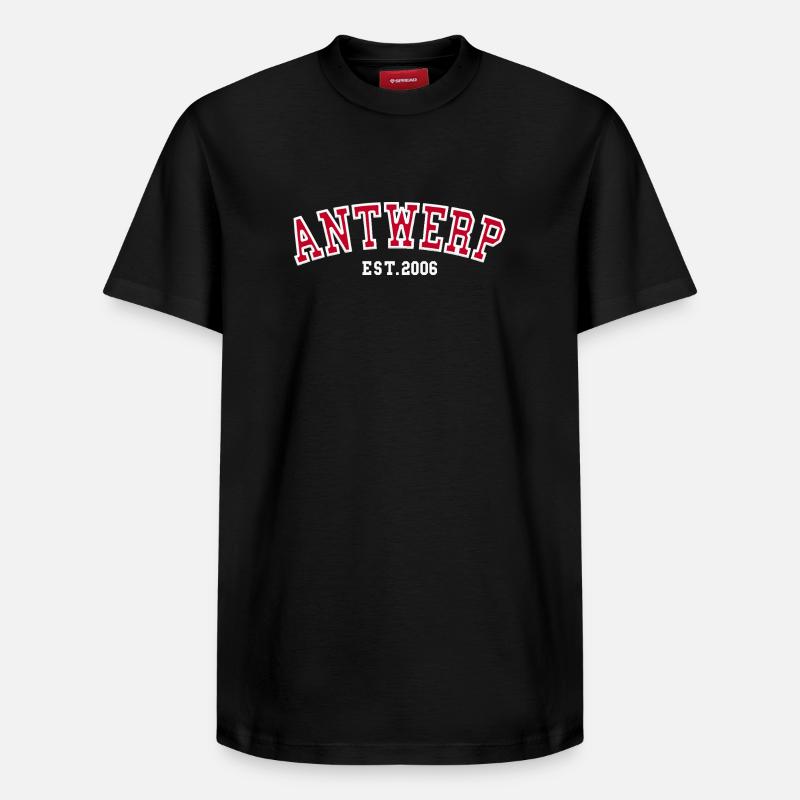Anvers Fondée en 2006 - T-shirt unisexe décontracté en coton Supima – de SPREAD - noir