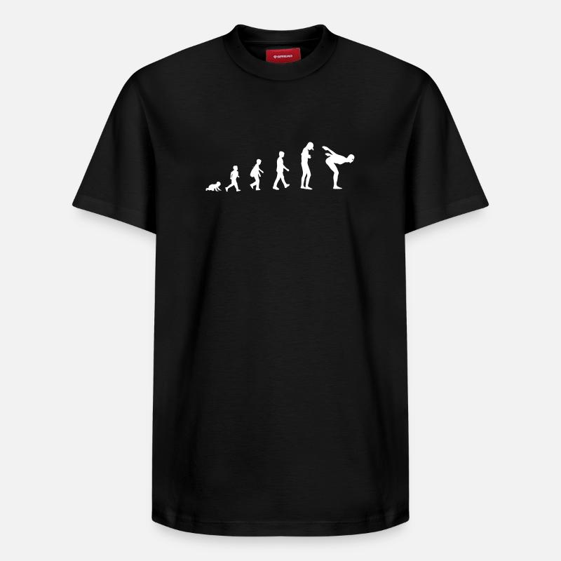Développement en nageur - T-shirt unisexe décontracté en coton Supima – de SPREAD - noir