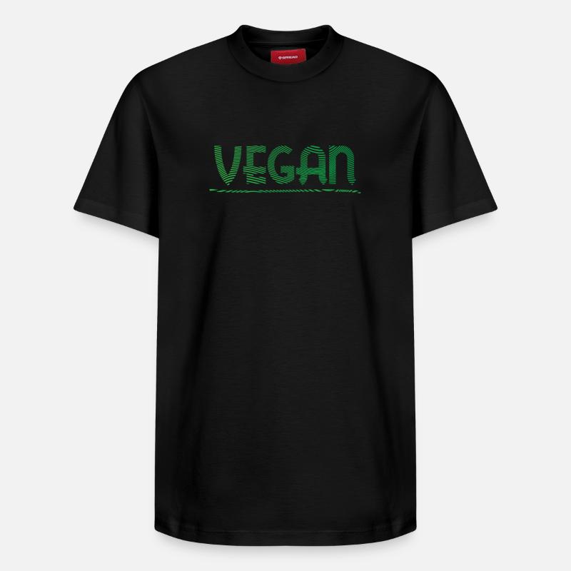 Vegan - T-shirt unisexe décontracté en coton Supima – de SPREAD - noir