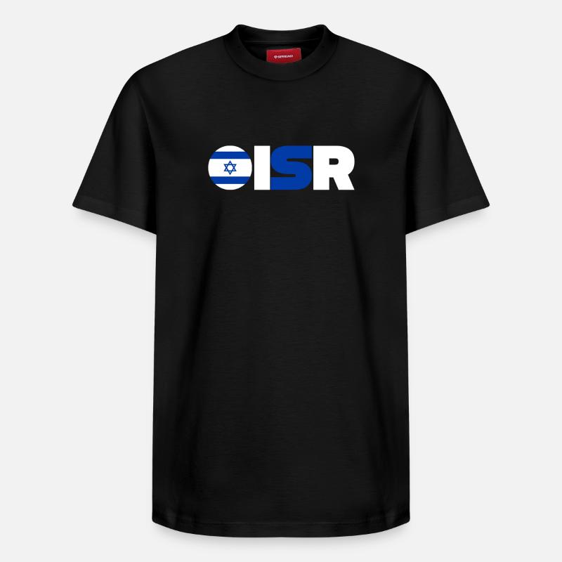 Israël - T-shirt unisexe décontracté en coton Supima – de SPREAD - noir