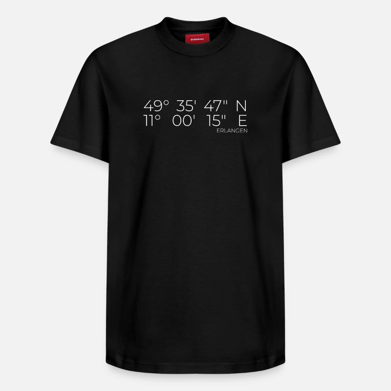 Coordonnées Erlangen - T-shirt unisexe décontracté en coton Supima – de SPREAD - noir