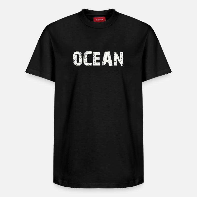 Océan - T-shirt unisexe décontracté en coton Supima – de SPREAD - noir