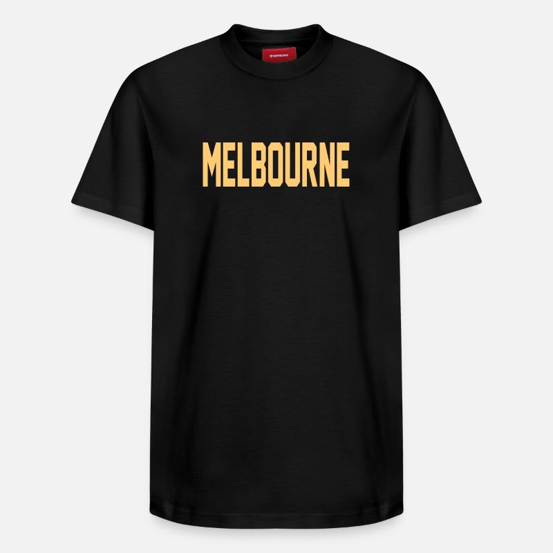 Melbourne - T-shirt unisexe décontracté en coton Supima – de SPREAD - noir