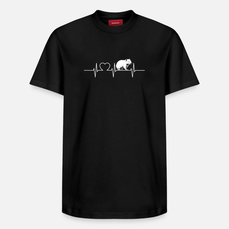 Wombats Wombat - T-shirt unisexe décontracté en coton Supima – de SPREAD - noir
