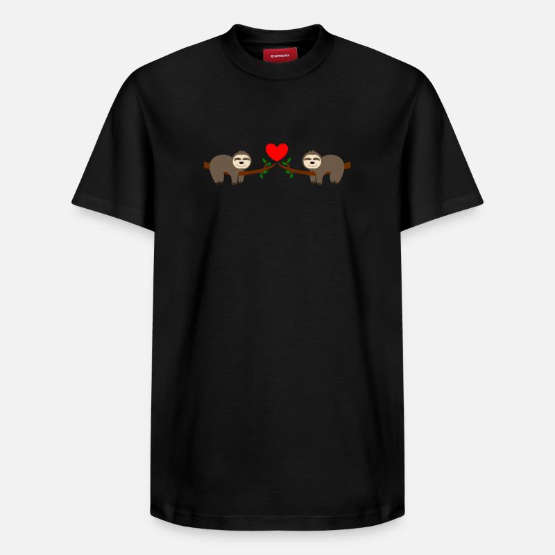 Bande dessinée paresseuse - T-shirt unisexe décontracté en coton Supima – de SPREAD - noir