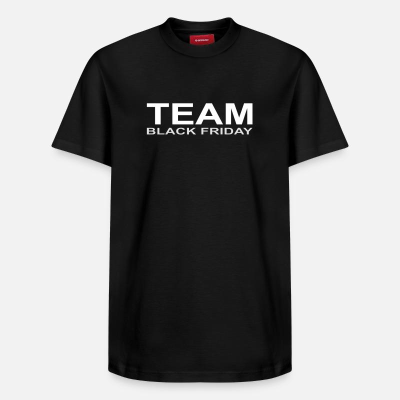 Team black friday - T-shirt unisexe décontracté en coton Supima – de SPREAD - noir