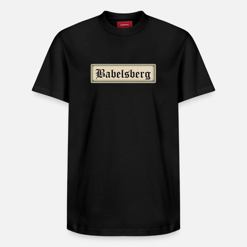 Babelsberg - T-shirt unisexe décontracté en coton Supima – de SPREAD - noir