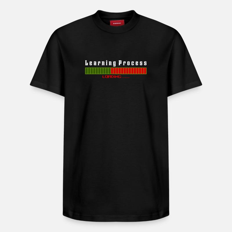 Learning Process Loading black shirt - Relaxed Unisex Supima Cotton T-Shirt – von SPREAD - Schwarz