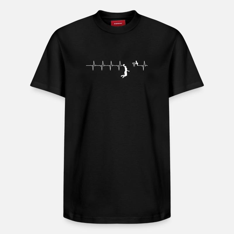 Court Pulse Dunk - T-shirt unisexe décontracté en coton Supima – de SPREAD - noir