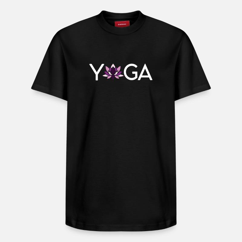 Yoga - T-shirt unisexe décontracté en coton Supima – de SPREAD - noir