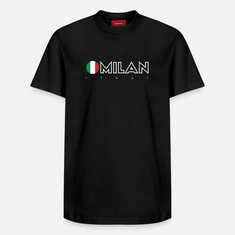 Milan - T-shirt unisexe décontracté en coton Supima – de SPREAD - noir