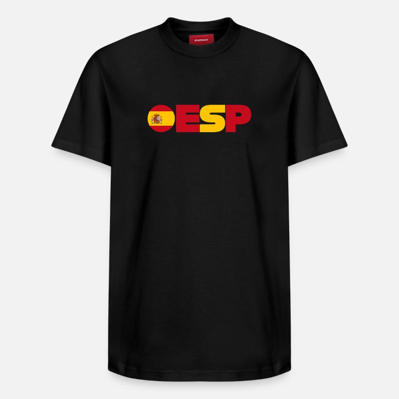 Espagne - T-shirt unisexe décontracté en coton Supima – de SPREAD - noir