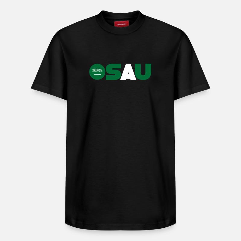 Arabie Saoudite - T-shirt unisexe décontracté en coton Supima – de SPREAD - noir
