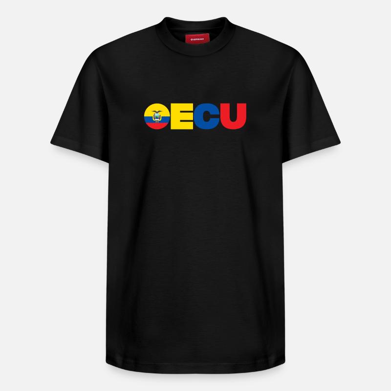 Équateur - T-shirt unisexe décontracté en coton Supima – de SPREAD - noir