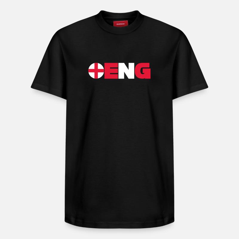 Angleterre - T-shirt unisexe décontracté en coton Supima – de SPREAD - noir