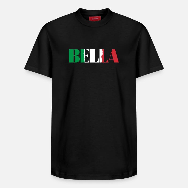 Bella Italia - T-shirt unisexe décontracté en coton Supima – de SPREAD - noir