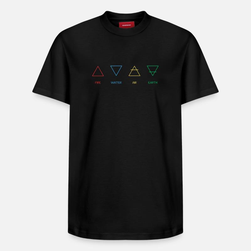 Quatre Éléments - T-shirt unisexe décontracté en coton Supima – de SPREAD - noir