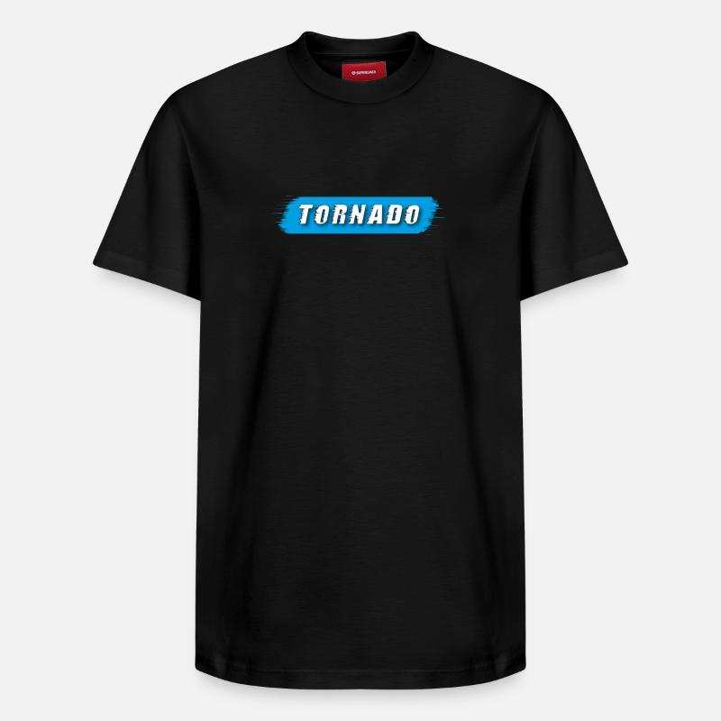 Tornade | Tempête - T-shirt unisexe décontracté en coton Supima – de SPREAD - noir