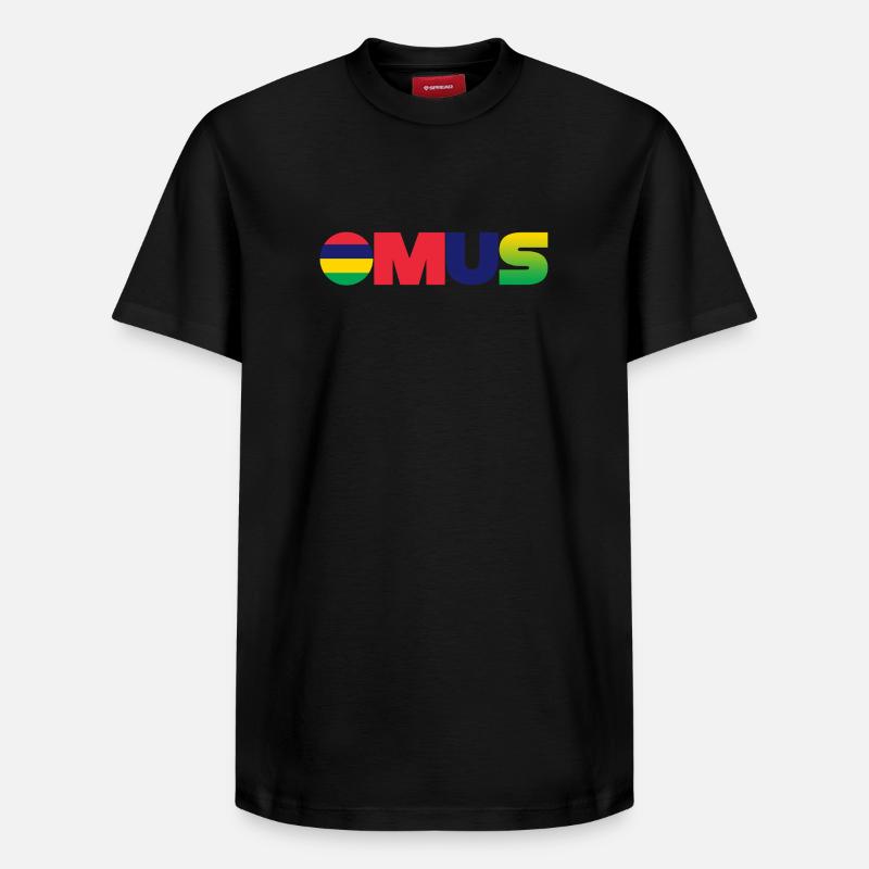 Mauritius - Relaxed Unisex Supima Cotton T-Shirt – von SPREAD - Schwarz