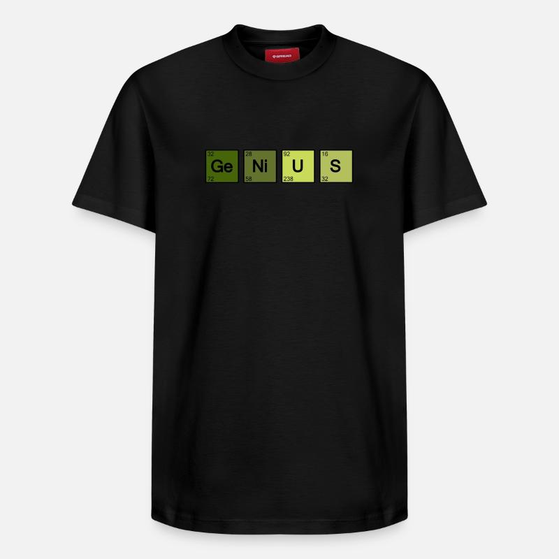 Genius Nerd Geek - T-shirt unisexe décontracté en coton Supima – de SPREAD - noir