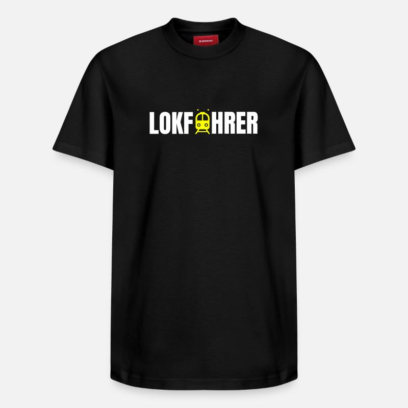 Lokführer Design - Relaxed Unisex Supima Cotton T-Shirt – von SPREAD - Schwarz