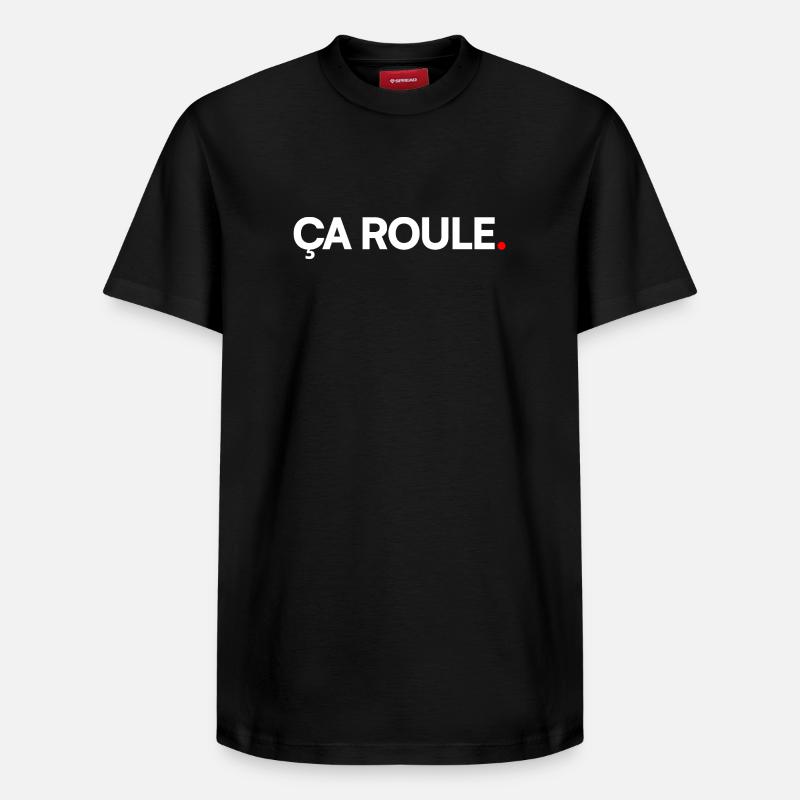 Ça roule - T-shirt unisexe décontracté en coton Supima – de SPREAD - noir