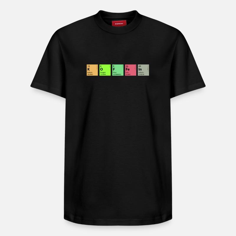 Chimie caféine - T-shirt unisexe décontracté en coton Supima – de SPREAD - noir