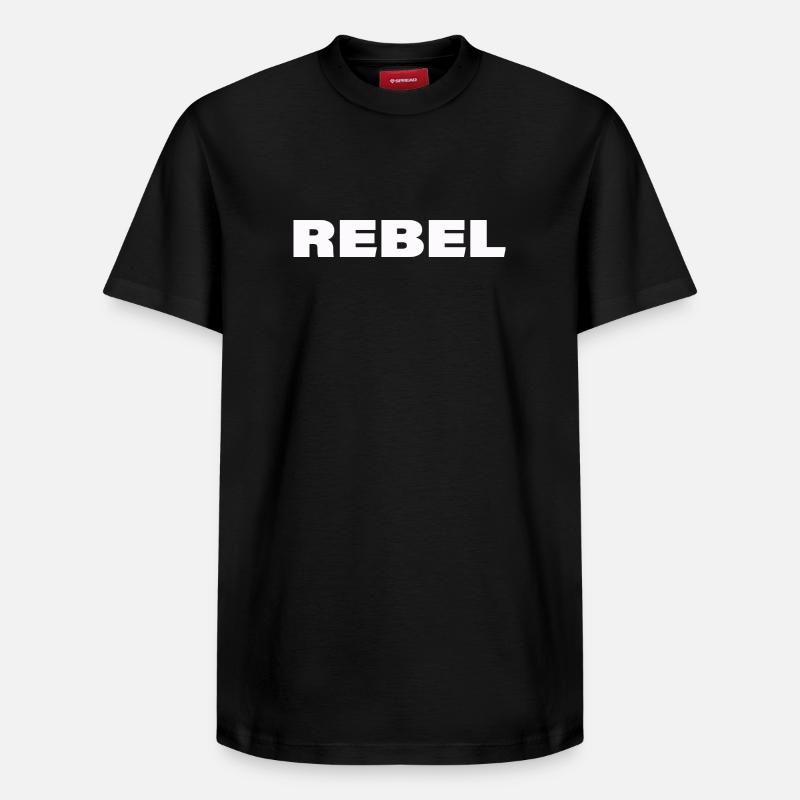 REBELLE - T-shirt unisexe décontracté en coton Supima – de SPREAD - noir
