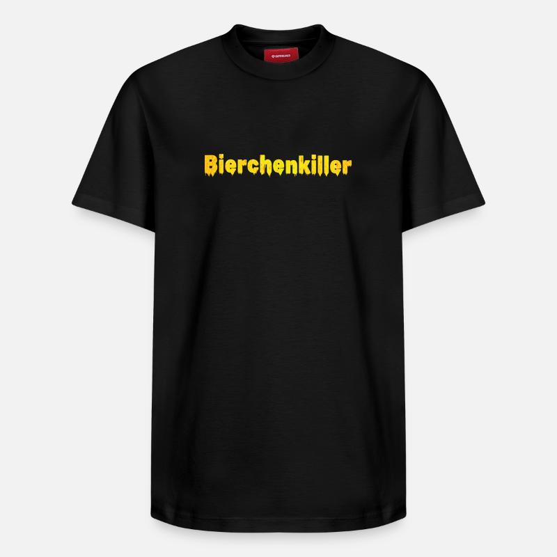 Bierchenkiller, Biertrinker, Bierchen, Bier - Relaxed Unisex Supima Cotton T-Shirt – von SPREAD - Schwarz