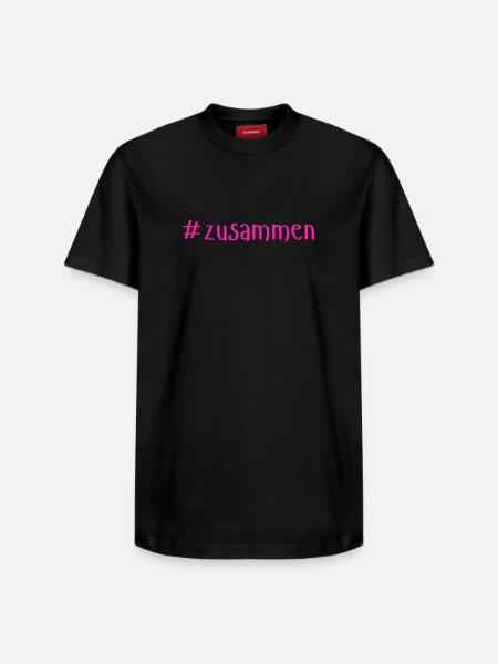 Zusammen stärker – Bold Statement Design - Relaxed Unisex Supima Cotton T-Shirt – von SPREAD - Schwarz