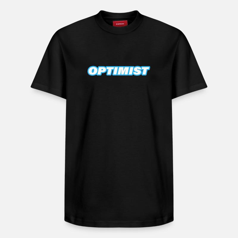 optimiste - T-shirt unisexe décontracté en coton Supima – de SPREAD - noir