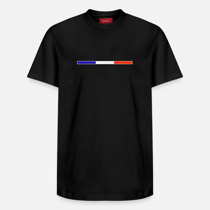 Rectangle 1 - T-shirt unisexe décontracté en coton Supima – de SPREAD - noir