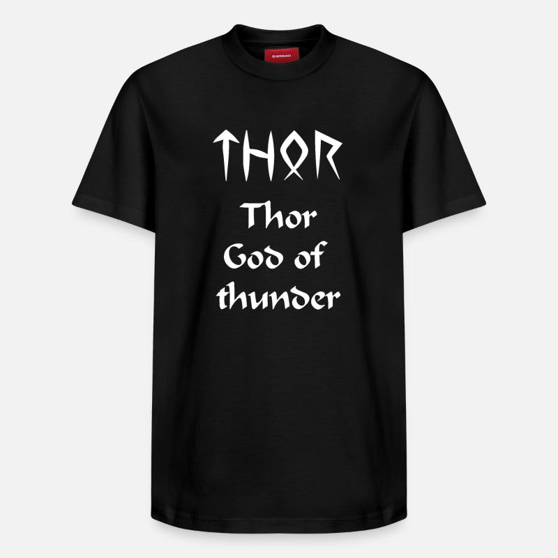 Thor - T-shirt unisexe décontracté en coton Supima – de SPREAD - noir