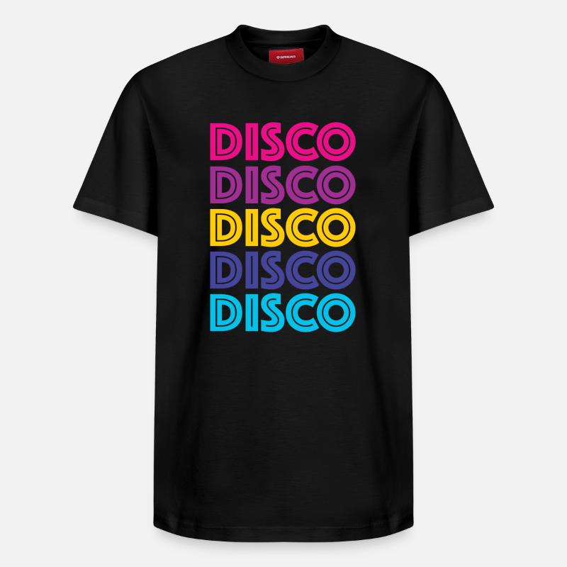 Disco Disco Disco - T-shirt unisexe décontracté en coton Supima – de SPREAD - noir