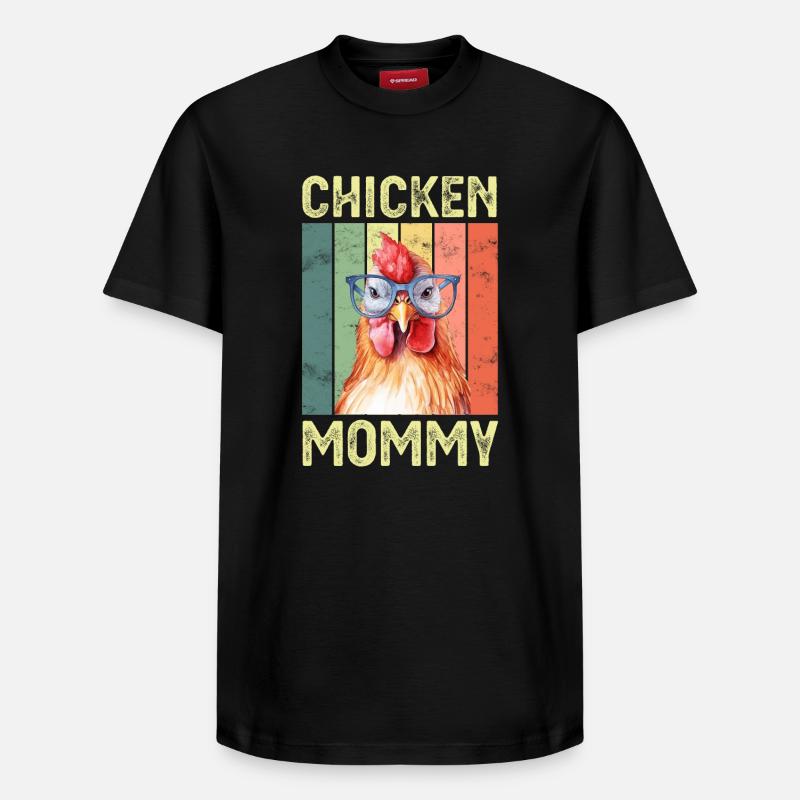 Poulets - T-shirt unisexe décontracté en coton Supima – de SPREAD - noir