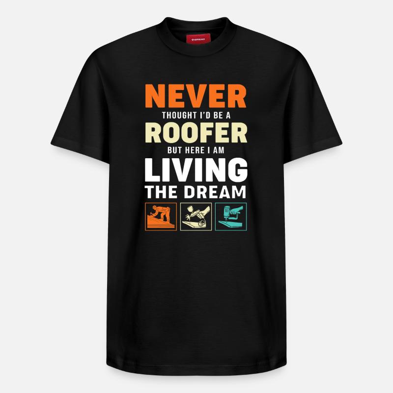Dachdecker - Relaxed Unisex Supima Cotton T-Shirt – von SPREAD - Schwarz