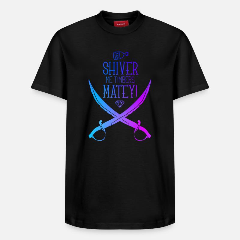 Sabre de pirate - T-shirt unisexe décontracté en coton Supima – de SPREAD - noir