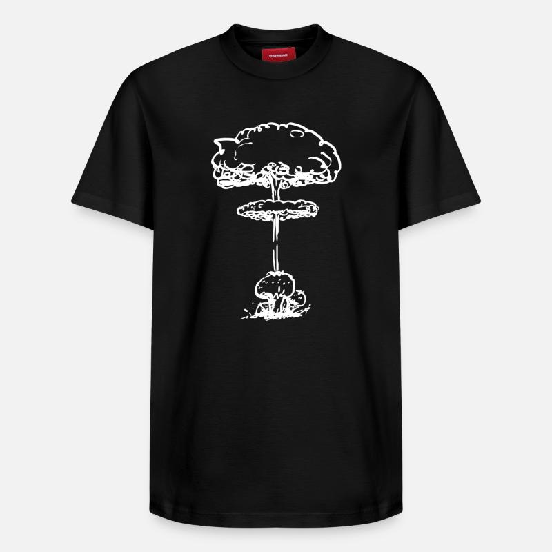 Champignon pollinique nucléaire (blanc) - T-shirt unisexe décontracté en coton Supima – de SPREAD - noir